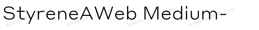 StyreneAWeb Medium字体转换